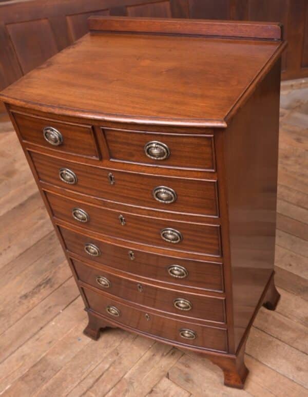 Neat Edwardian Mahogany Bowfront Chest Of Drawers SAI2142 Antique Furniture 13