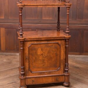 Fantastic Victorian Burr Walnut Music Cabinet SAI2145 Antique Furniture