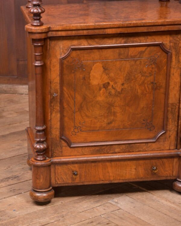 Fantastic Victorian Burr Walnut Music Cabinet SAI2145 - Image 14