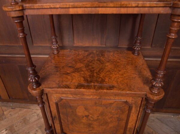 Fantastic Victorian Burr Walnut Music Cabinet SAI2145 - Image 10