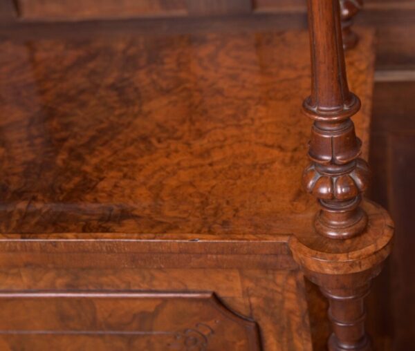 Fantastic Victorian Burr Walnut Music Cabinet SAI2145 - Image 7