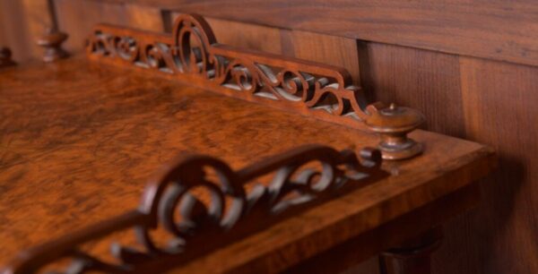 Fantastic Victorian Burr Walnut Music Cabinet SAI2145 - Image 4