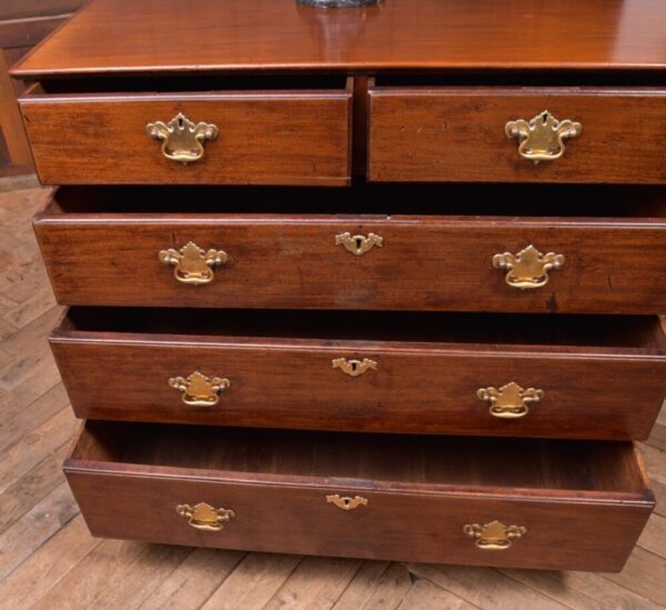 Neat Georgian Mahogany 2 Over 3 Chest Of Drawers SAI2146 - Image 8