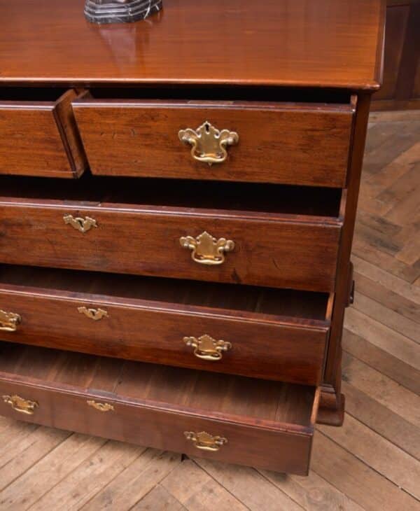 Neat Georgian Mahogany 2 Over 3 Chest Of Drawers SAI2146 - Image 7