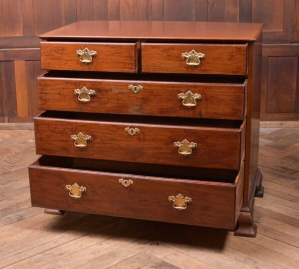Neat Georgian Mahogany 2 Over 3 Chest Of Drawers SAI2146 - Image 6
