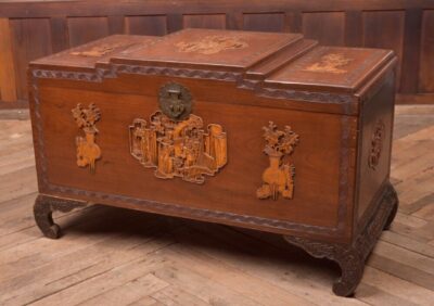 19th Century Chinese Carved Camphor Wood Storage Box SAI2254 Antique Furniture 3