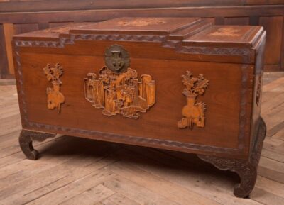 19th Century Chinese Carved Camphor Wood Storage Box SAI2254 - Image 6