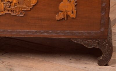 19th Century Chinese Carved Camphor Wood Storage Box SAI2254 - Image 9