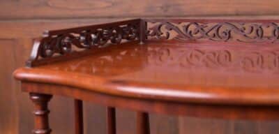 Superb Victorian Mahogany 4 Trier Whatnot SAI2153 - Image 17
