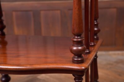 Superb Victorian Mahogany 4 Trier Whatnot SAI2153 - Image 14