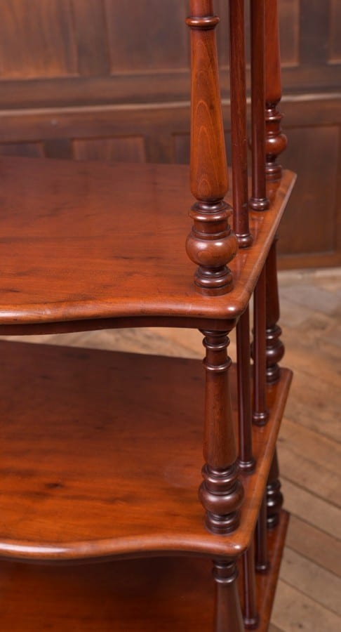 Superb Victorian Mahogany 4 Trier Whatnot SAI2153 Antique Furniture 15