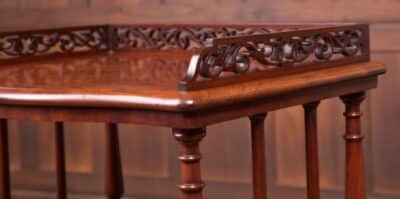 Superb Victorian Mahogany 4 Trier Whatnot SAI2153 - Image 12
