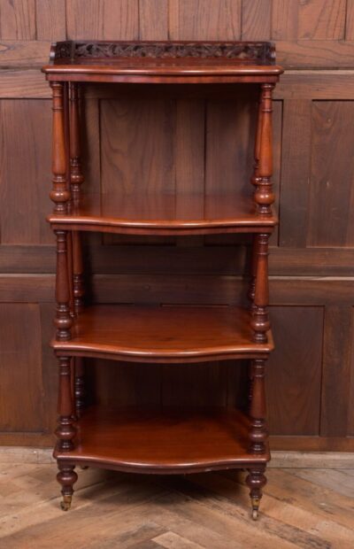 Superb Victorian Mahogany 4 Trier Whatnot SAI2153 Antique Furniture 13