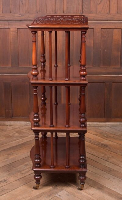 Superb Victorian Mahogany 4 Trier Whatnot SAI2153 - Image 10
