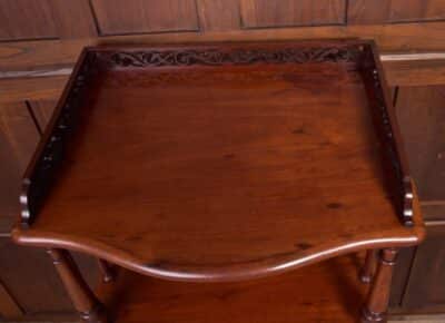 Superb Victorian Mahogany 4 Trier Whatnot SAI2153 - Image 7