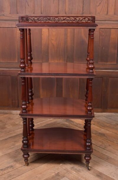 Superb Victorian Mahogany 4 Trier Whatnot SAI2153 Antique Furniture 8