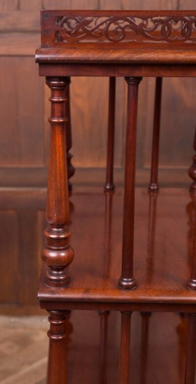Superb Victorian Mahogany 4 Trier Whatnot SAI2153 - Image 5