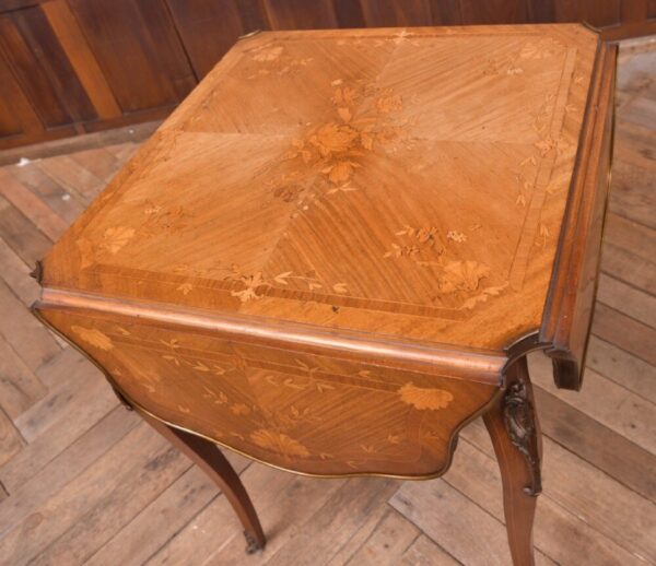 Stunning 19th Century Marquetry Drop Leaf Centre Table SAI2155 Antique Furniture 10