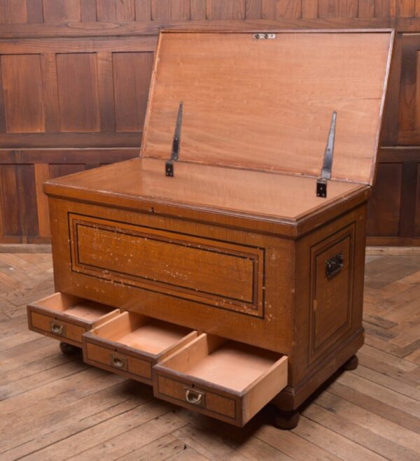 Original Victorian Scumbled Pine Mule Chest SAI2157 - Image 12