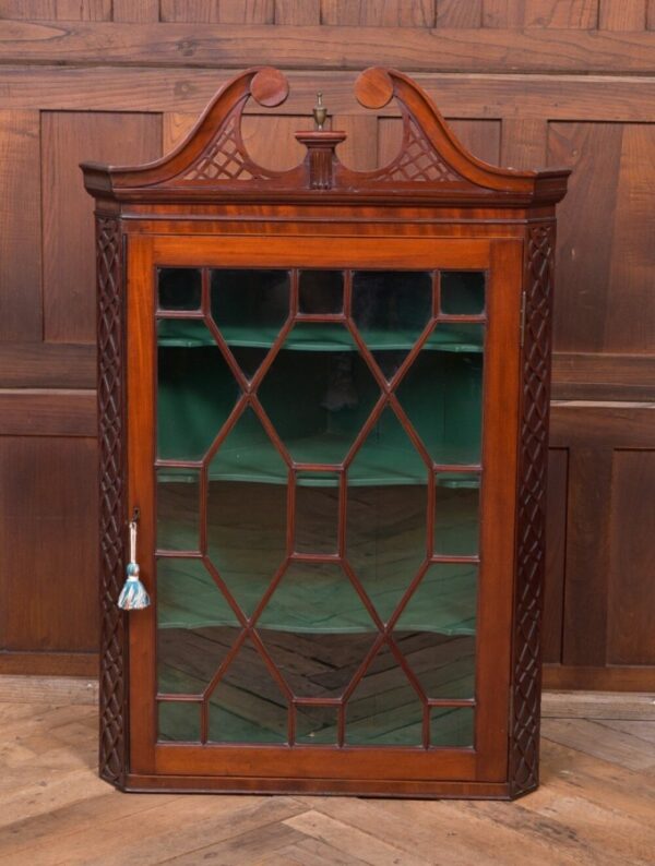 Edwardian Mahogany Hanging Corner Cabinet SAI2158 - Image 14