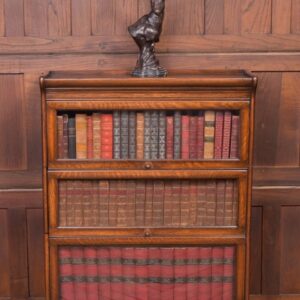 Edwardian Oak Sectional Barristers Bookcase SAI2159 Antique Furniture
