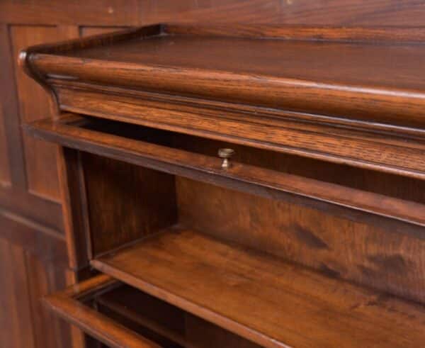 Edwardian Oak Sectional Barristers Bookcase SAI2159 - Image 9