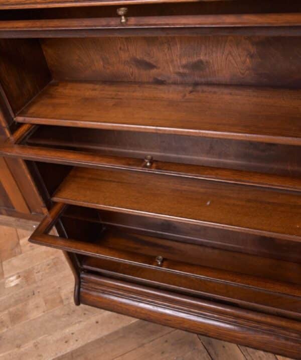 Edwardian Oak Sectional Barristers Bookcase SAI2159 - Image 14