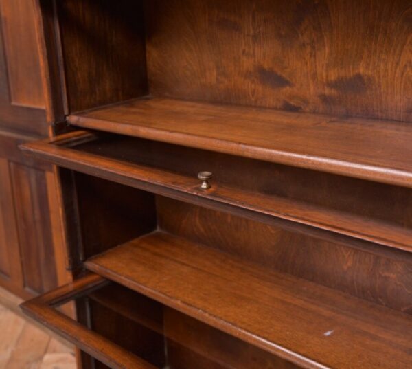 Edwardian Oak Sectional Barristers Bookcase SAI2159 - Image 8
