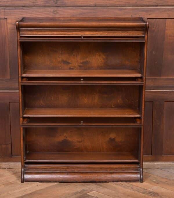 Edwardian Oak Sectional Barristers Bookcase SAI2159 Antique Furniture 15