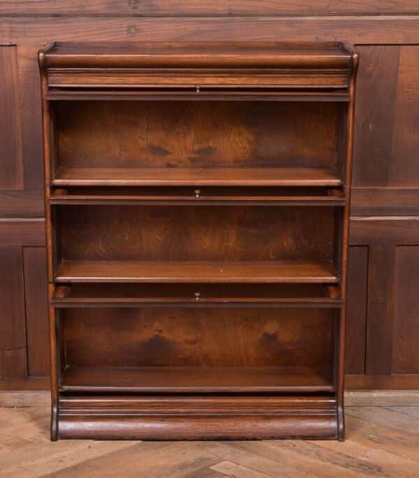 Edwardian Oak Sectional Barristers Bookcase SAI2159 - Image 13