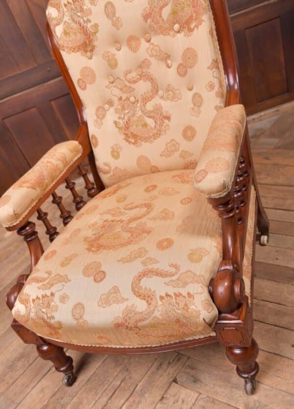 Victorian Mahogany Arm Chair SAI2166 - Image 9