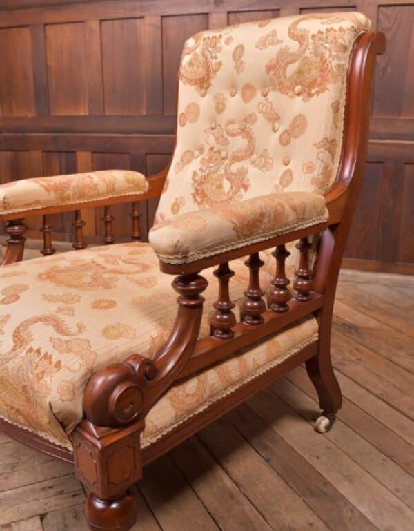 Victorian Mahogany Arm Chair SAI2166 - Image 12