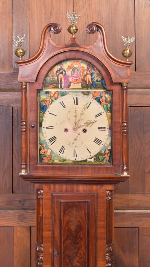 Superb Scottish Victorian Mahogany Longcase Clock By Peter Whytock Of Dundee SAI2168 Antique Furniture 24