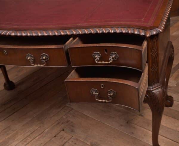 Edwardian Mahogany Chippendale Style Writing Desk SAI2169 - Image 10
