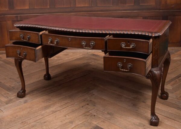 Edwardian Mahogany Chippendale Style Writing Desk SAI2169 - Image 11