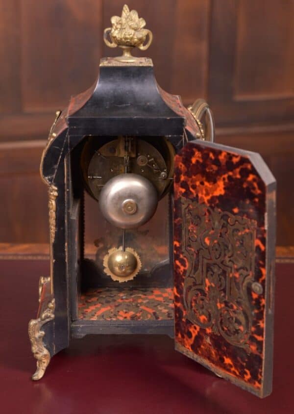 19th Century French Boulle Work Mantle Clock :SAI2176 - Image 13