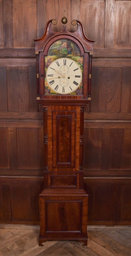 Scottish Victorian Mahogany Longcase Clock SAI2178 Antique Furniture 3