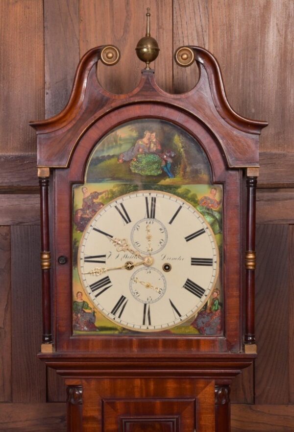 Scottish Victorian Mahogany Longcase Clock SAI2178 Antique Furniture 15