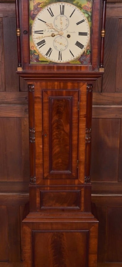 Scottish Victorian Mahogany Longcase Clock SAI2178 Antique Furniture 5