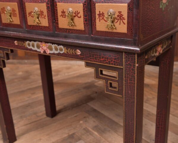 Painted Chinese Apothecary Chest On Stand SAI2183 - Image 3