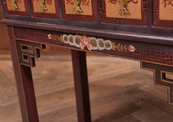 Painted Chinese Apothecary Chest On Stand SAI2183 - Image 4