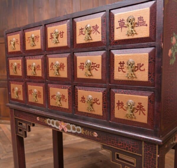 Painted Chinese Apothecary Chest On Stand SAI2183 Antique Furniture 7