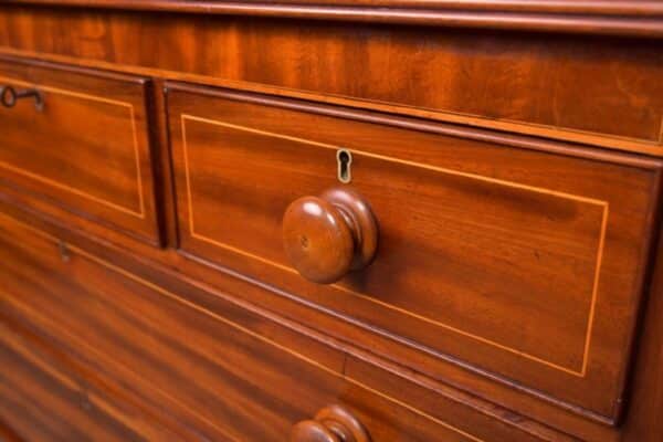 Superb19th Century Inlaid Mahogany Chest Of Drawers SAI2193 - Image 2