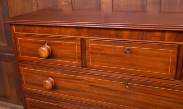 Superb19th Century Inlaid Mahogany Chest Of Drawers SAI2193 - Image 5