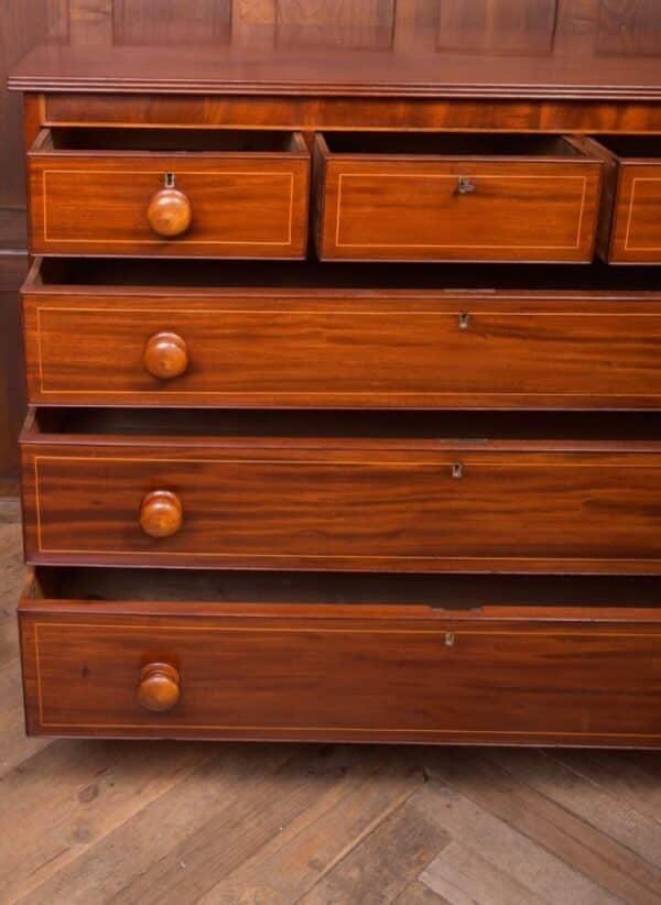 Superb19th Century Inlaid Mahogany Chest Of Drawers SAI2193 - Image 8