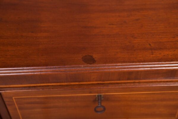 Superb19th Century Inlaid Mahogany Chest Of Drawers SAI2193 - Image 11