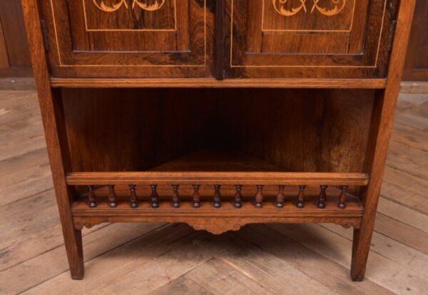 Edwardian Marquetry Inlaid Rosewood Corner Cabinet SAI2195 Antique Furniture 12