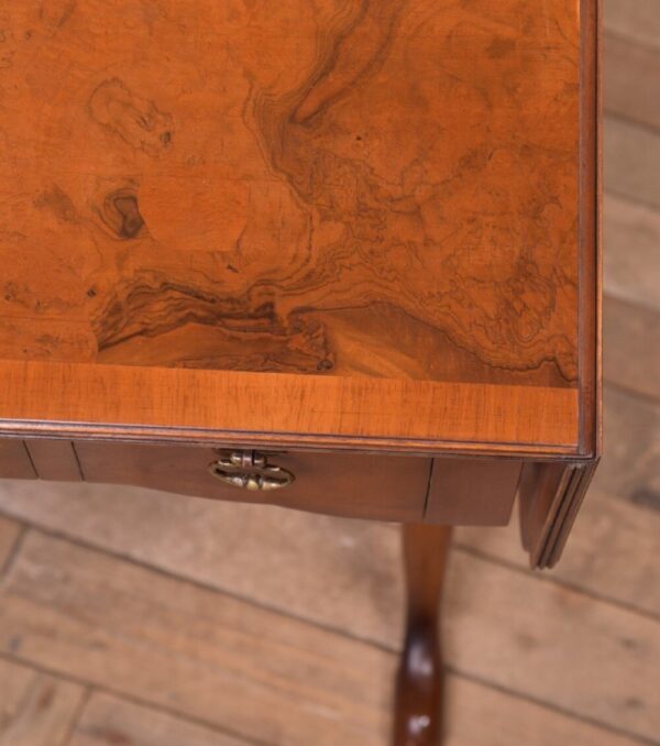 Burr Walnut Sofa Table SAI2197 - Image 8