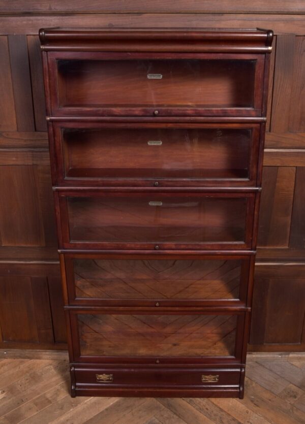 Edwardian Mahogany Globe Wernicke 5 Section Bookcase SAI2209 - Image 2