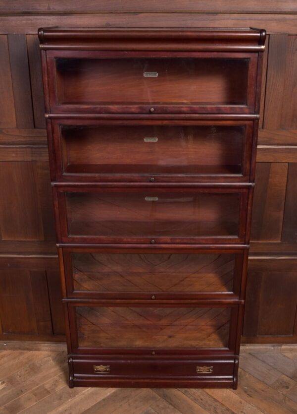 Edwardian Mahogany Globe Wernicke 5 Section Bookcase SAI2209 globe wernicke Antique Bookcases 4